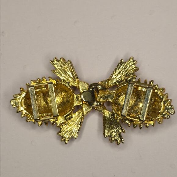 Vintage Mimi di N Signed 1975 Gold Tone Pine Cone & Needle Statement Belt Buckle main image 8